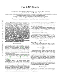 Fast k-NN search