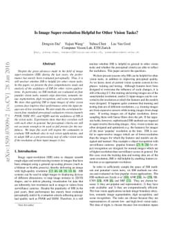 Is Image Super-resolution Helpful for Other Vision Tasks?