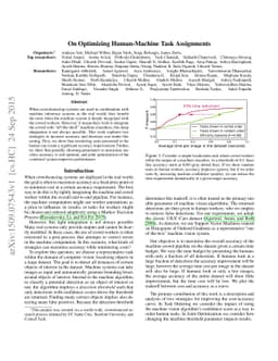 On Optimizing Human-Machine Task Assignments