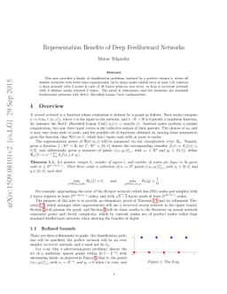 Representation Benefits of Deep Feedforward Networks