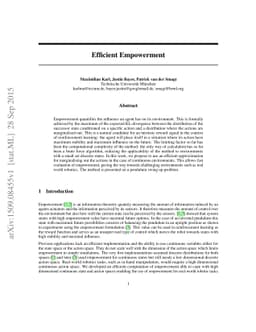 Efficient Empowerment