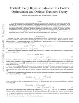 Tractable Fully Bayesian Inference via Convex Optimization and Optimal
  Transport Theory