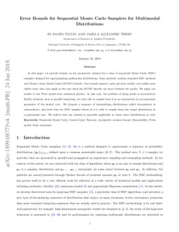 Error Bounds for Sequential Monte Carlo Samplers for Multimodal
  Distributions