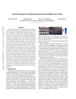 General Dynamic Scene Reconstruction from Multiple View Video