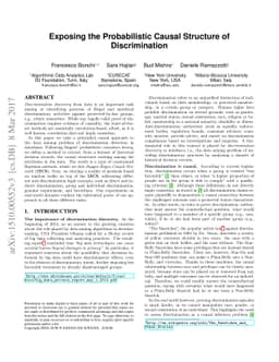 Exposing the Probabilistic Causal Structure of Discrimination