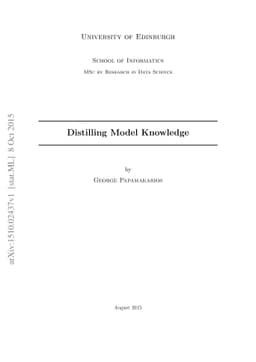 Distilling Model Knowledge