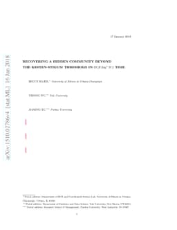 Recovering a Hidden Community Beyond the Kesten-Stigum Threshold in
  $O(|E| \log^*|V|)$ Time