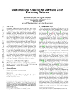 Elastic Resource Allocation for Distributed Graph Processing Platforms