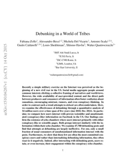 Debunking in a World of Tribes