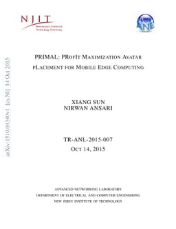 PRIMAL: PRofIt Maximization Avatar pLacement for Mobile Edge Computing