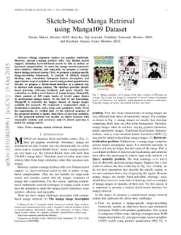 Sketch-based Manga Retrieval using Manga109 Dataset
