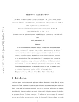Multilevel particle filter