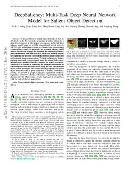 DeepSaliency: Multi-Task Deep Neural Network Model for Salient Object
  Detection