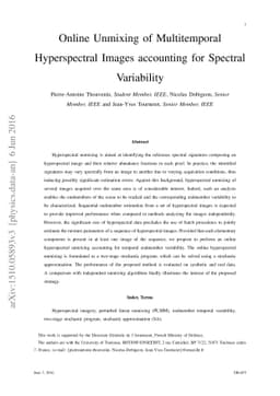 Online Unmixing of Multitemporal Hyperspectral Images accounting for
  Spectral Variability