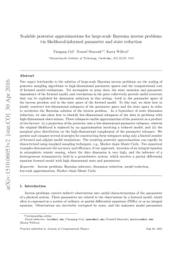 Scalable posterior approximations for large-scale Bayesian inverse
  problems via likelihood-informed parameter and state reduction