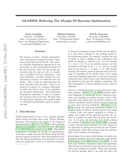 GLASSES: Relieving The Myopia Of Bayesian Optimisation