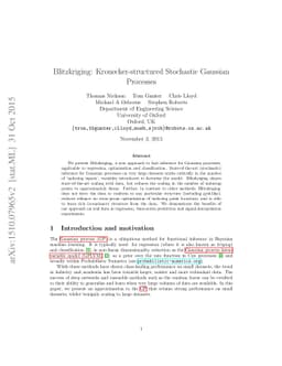 Blitzkriging: Kronecker-structured Stochastic Gaussian Processes