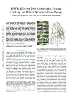 ENFT: Efficient Non-Consecutive Feature Tracking for Robust
  Structure-from-Motion