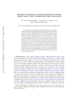 Efficient Empirical Bayes prediction under check loss using Asymptotic
  Risk Estimates
