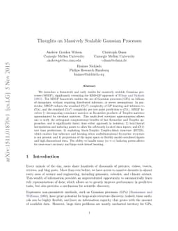 Thoughts on Massively Scalable Gaussian Processes