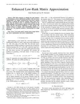 Enhanced Low-Rank Matrix Approximation