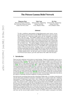 The Poisson Gamma Belief Network