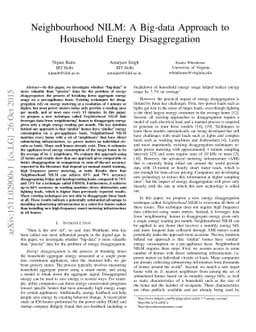 Neighbourhood NILM: A Big-data Approach to Household Energy
  Disaggregation