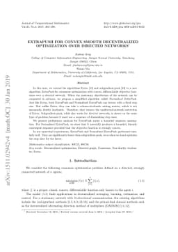ExtraPush for convex smooth decentralized optimization over directed
  networks