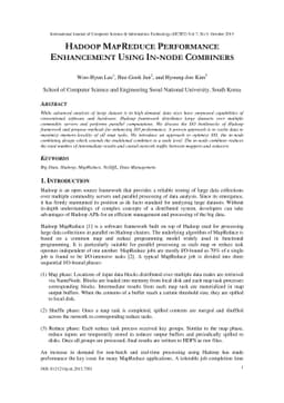 Hadoop Mapreduce Performance Enhancement Using In-node Combiners