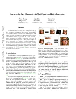 Coarse-to-fine Face Alignment with Multi-Scale Local Patch Regression