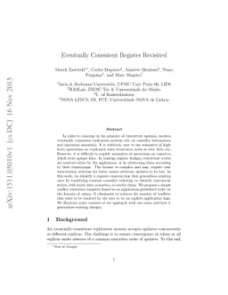 Eventually Consistent Register Revisited
