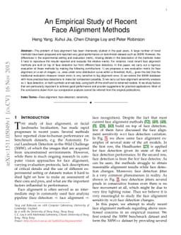 An Empirical Study of Recent Face Alignment Methods