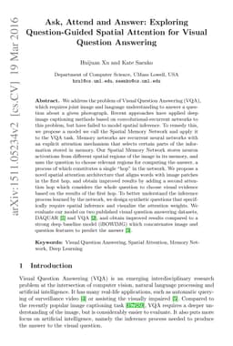 Ask, Attend and Answer: Exploring Question-Guided Spatial Attention for
  Visual Question Answering