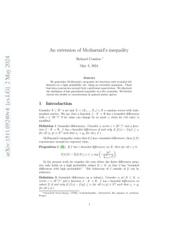 An extension of McDiarmid's inequality
