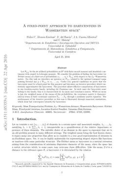 A fixed-point approach to barycenters in Wasserstein space