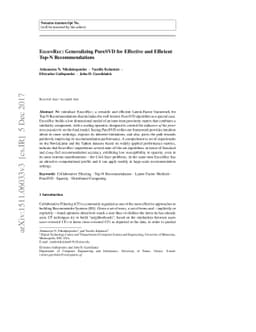 EigenRec: Generalizing PureSVD for Effective and Efficient Top-N
  Recommendations