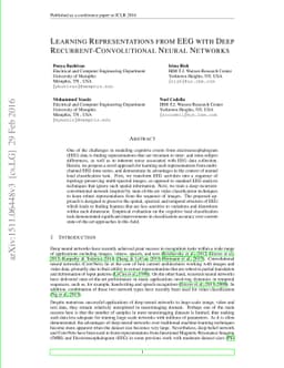 Learning Representations from EEG with Deep Recurrent-Convolutional
  Neural Networks