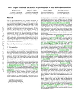 ElSe: Ellipse Selection for Robust Pupil Detection in Real-World
  Environments