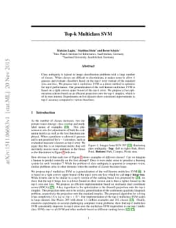 Top-k Multiclass SVM