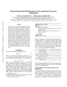 Relaxed Majorization-Minimization for Non-smooth and Non-convex
  Optimization