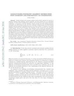 Kalman-based Stochastic Gradient Method with Stop Condition and
  Insensitivity to Conditioning