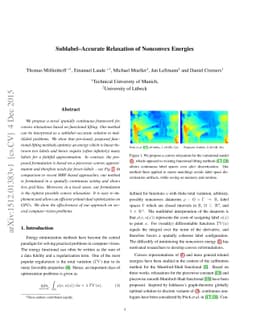 Sublabel-Accurate Relaxation of Nonconvex Energies