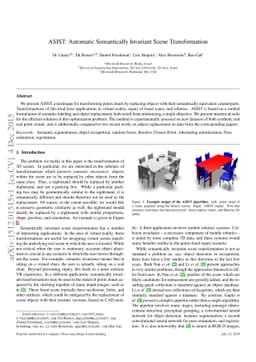 ASIST: Automatic Semantically Invariant Scene Transformation