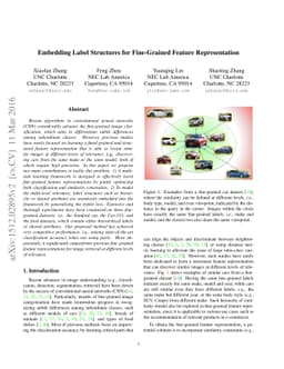 Embedding Label Structures for Fine-Grained Feature Representation