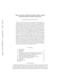 The Class of Random Graphs Arising from Exchangeable Random Measures