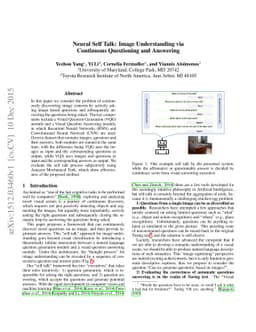 Neural Self Talk: Image Understanding via Continuous Questioning and
  Answering