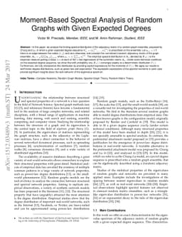 Moment-Based Spectral Analysis of Random Graphs with Given Expected
  Degrees