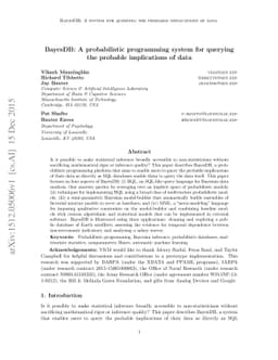 BayesDB: A probabilistic programming system for querying the probable
  implications of data