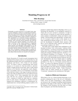 Modeling Progress in AI