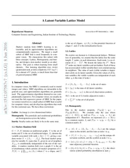 A Latent-Variable Lattice Model